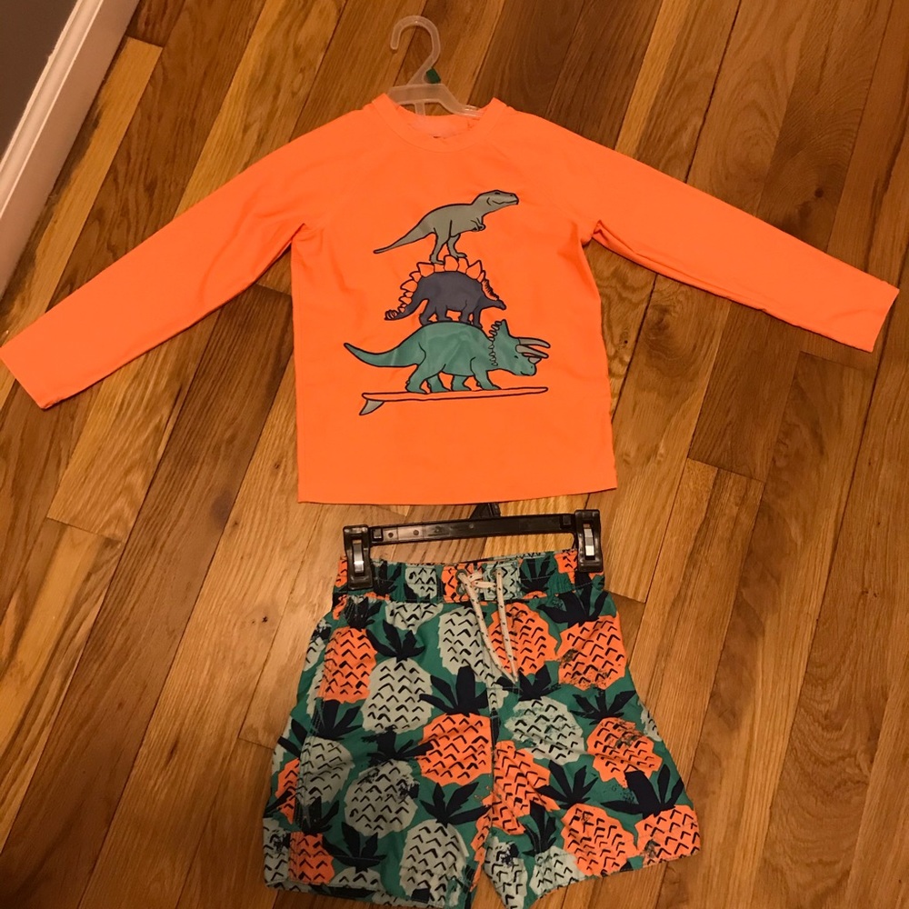 Gap Kids Rashguard & Swim Trunks